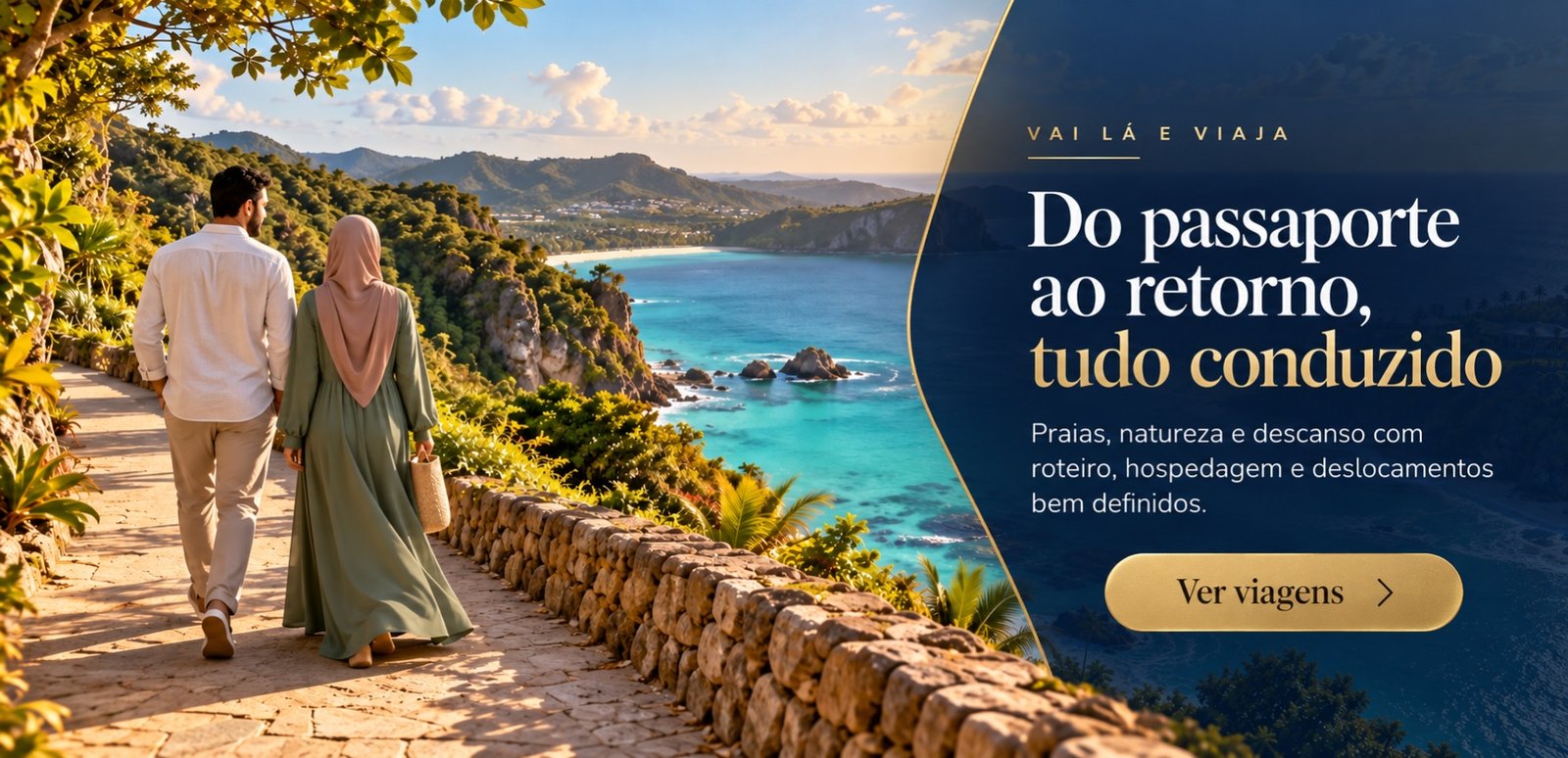 Banner de viagens de lazer KAMALTUR