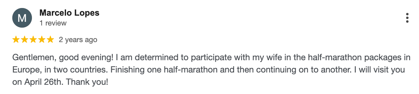 Google review by Marcelo Lopes